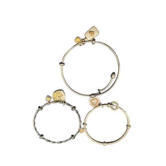 Brighton set of three 3 silver plated bracelets moms mothers family - Picture 8 of 9